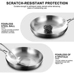 StoneCookware™ 304 Stainless Steel Frying Pan